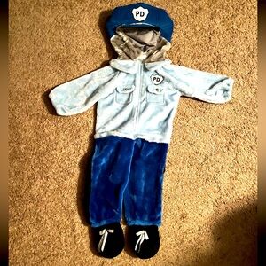 VINTAGE PLUSH POLICE OFFICER COSTUME VERY RARE AND QUALITY VERY OLD